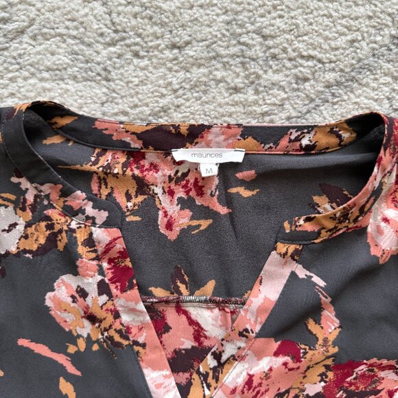 Maurices Size Medium Floral Atwood Blouse - Picture 6 of 6